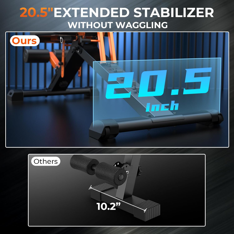 Bonvork Adjustable Weight Bench - 1000 lbs Capacity - photo 4