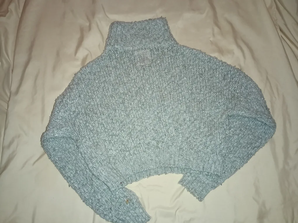 Hollister Co. Light Blue Mock Neck Sweater image indicator(2)