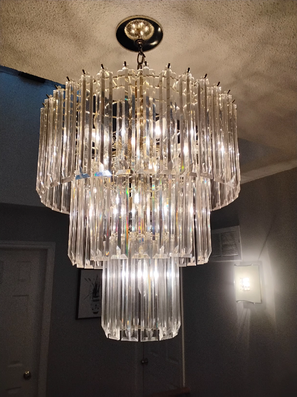 Stunning Crystal Chandelier - Mid-Century Modern