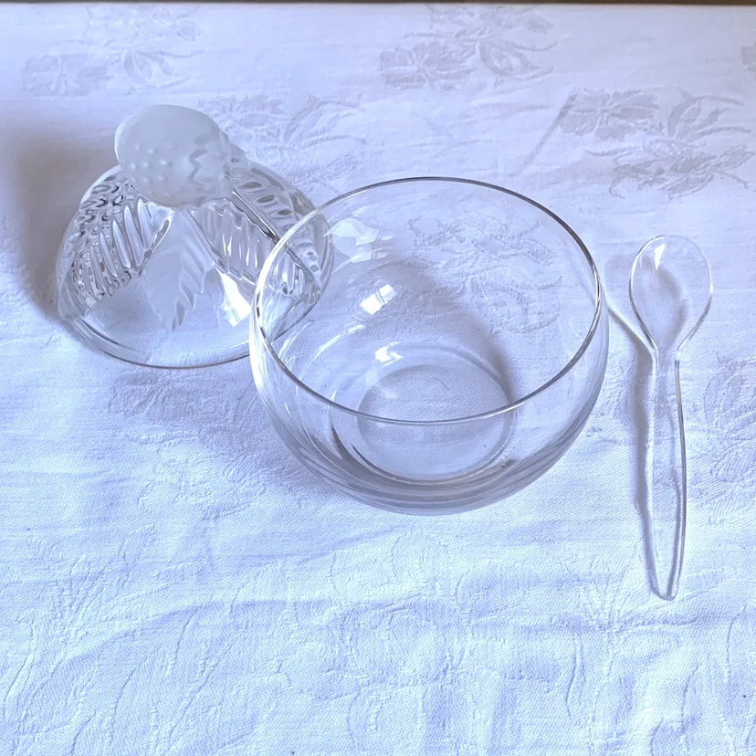 Nachtmann Bleikristall Glass Jar + Lid + Spoon - Made in Germany image indicator(3)