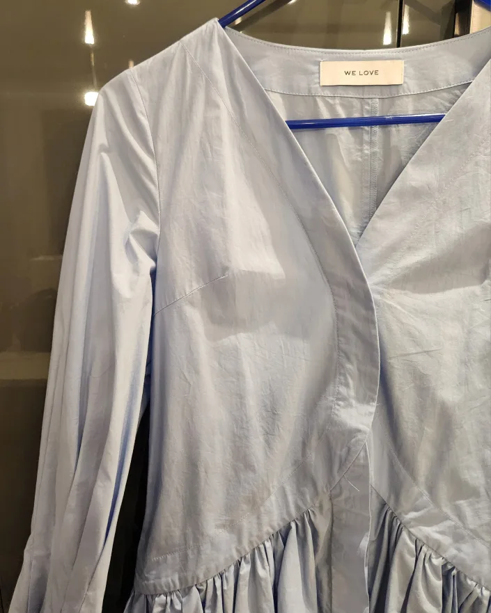 Blue Button-Down Dress image indicator(3)