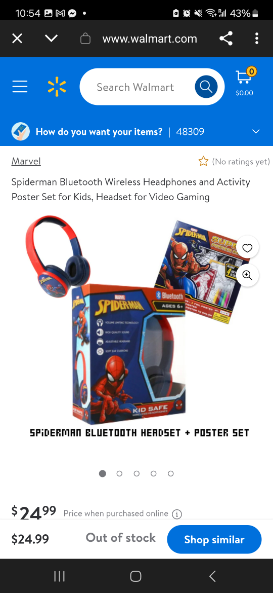 Spiderman Bluetooth headphones for kids - photo 2