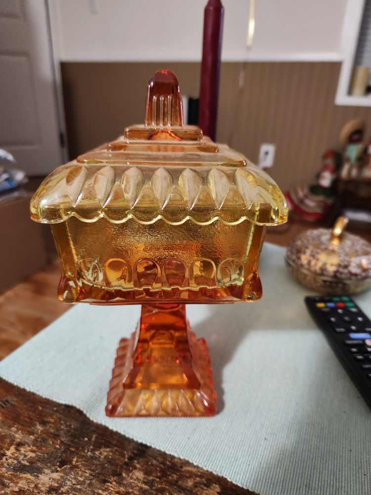 Vintage Glass Candy Dish