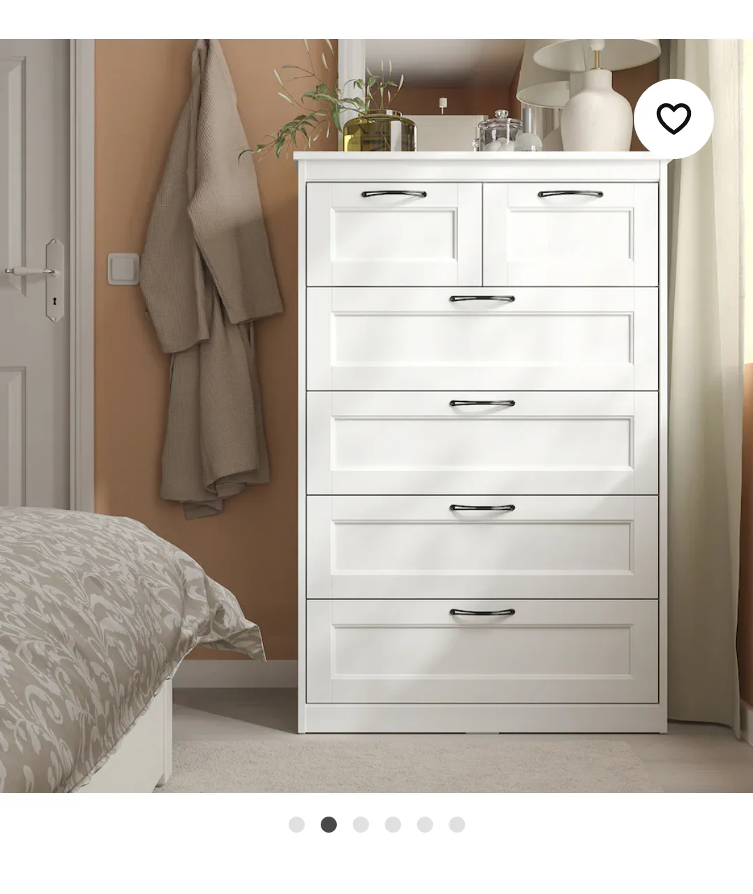IKEA 6-drawer chest white SONGESAND image indicator(3)