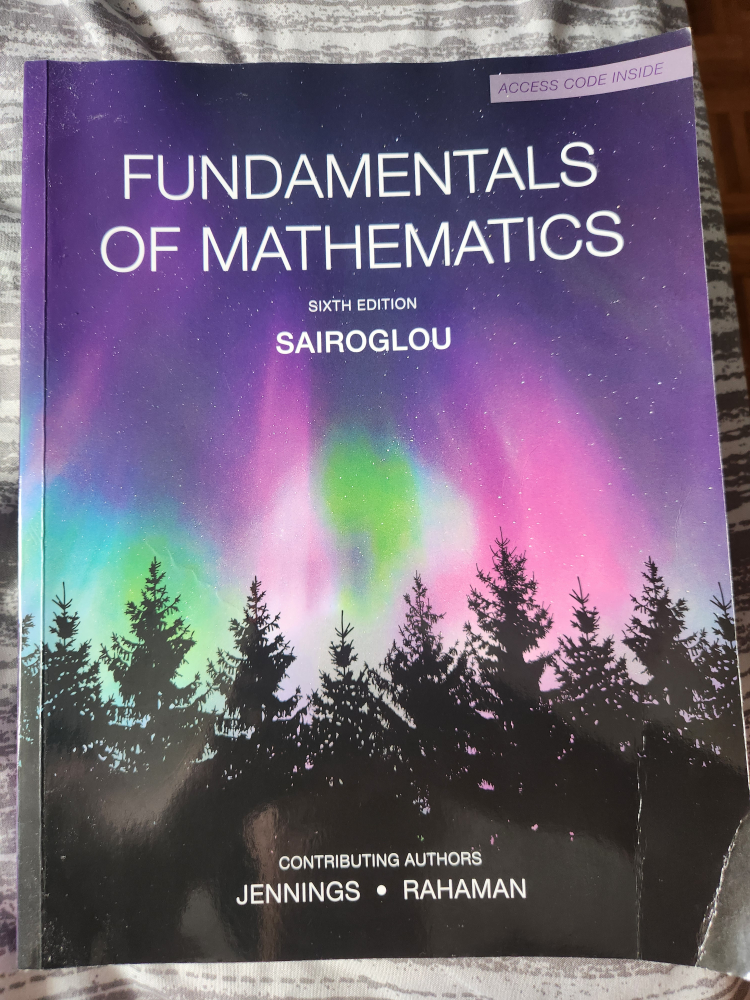 Fundamentals of Mathematics Textbook - Sixth Edition