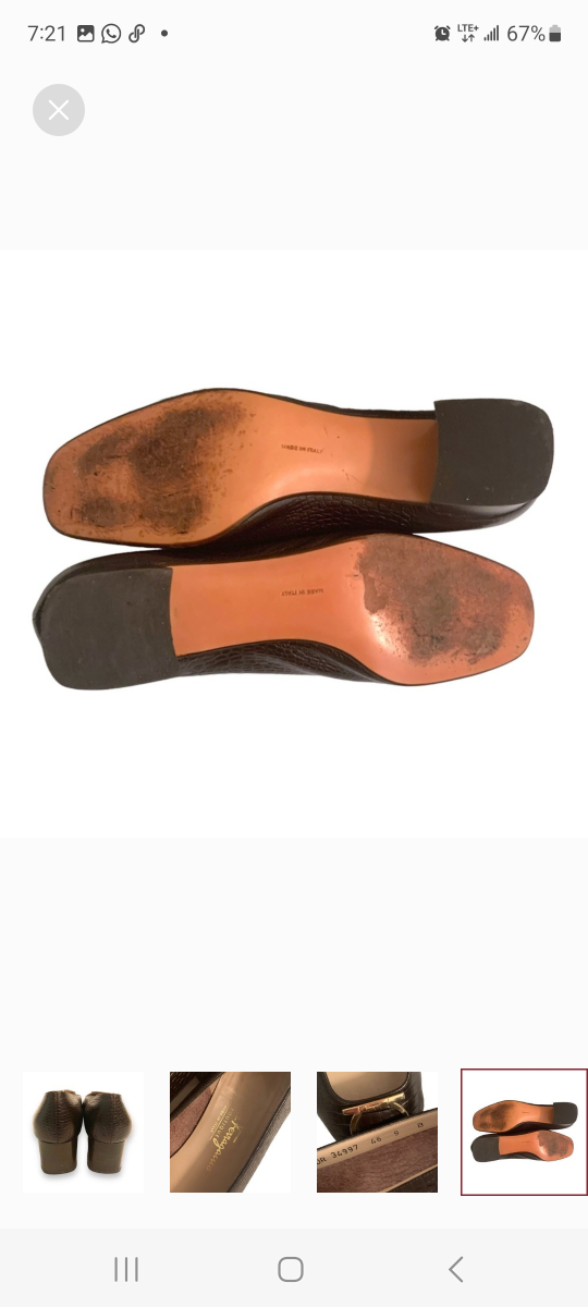 Salvatore Ferragamo Women's Brown Leather Heels - photo 3