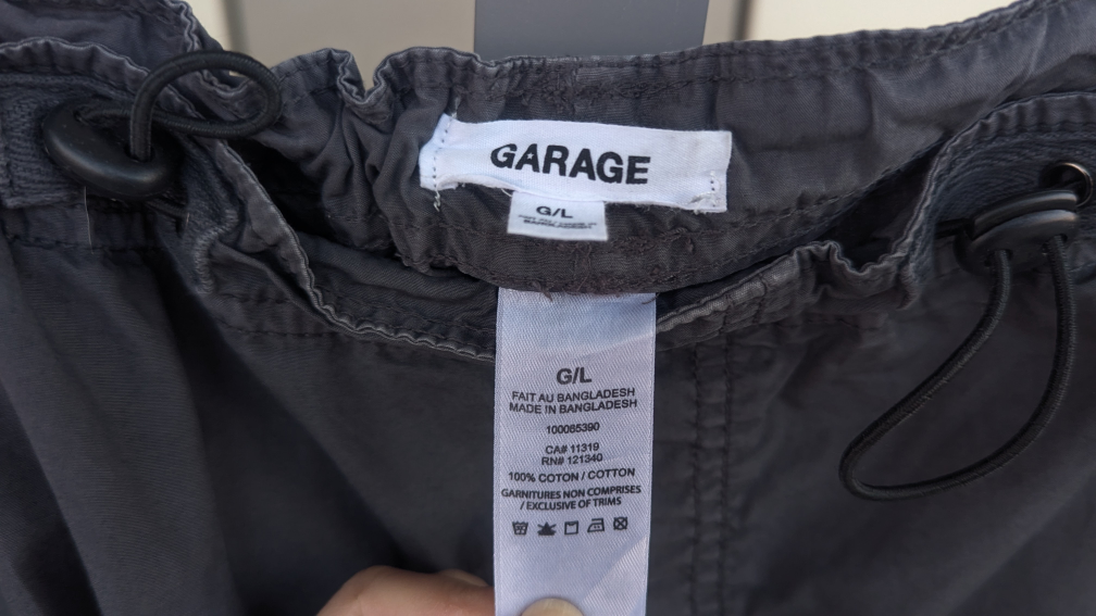 2 Garage Women's Pants - Size L - Dark Grey and Olive Green - photo 3