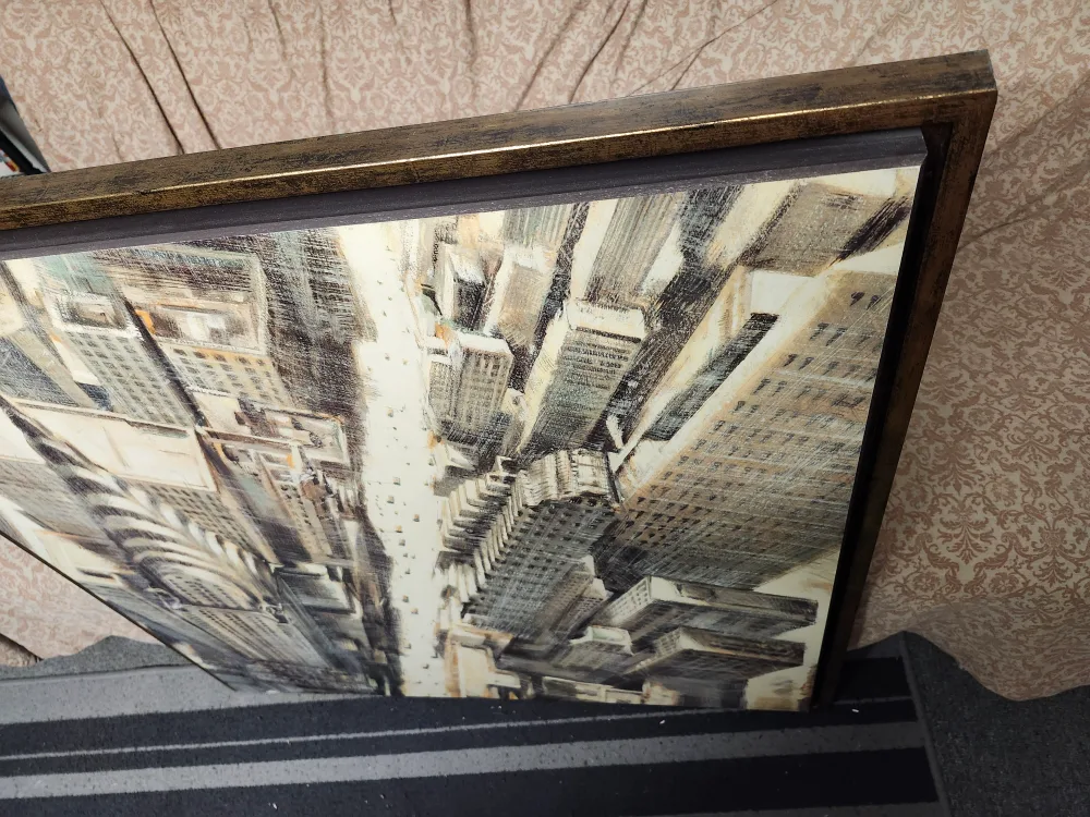 Large Framed New York City Skyline Wood Print image indicator(3)