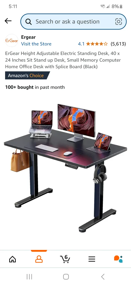 ErGear Electric Standing Desk thumbnail