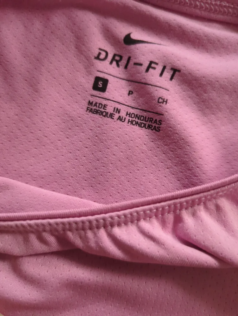 Nike Dri-FIT Pink Long Sleeve Shirt - Size Small image indicator(2)