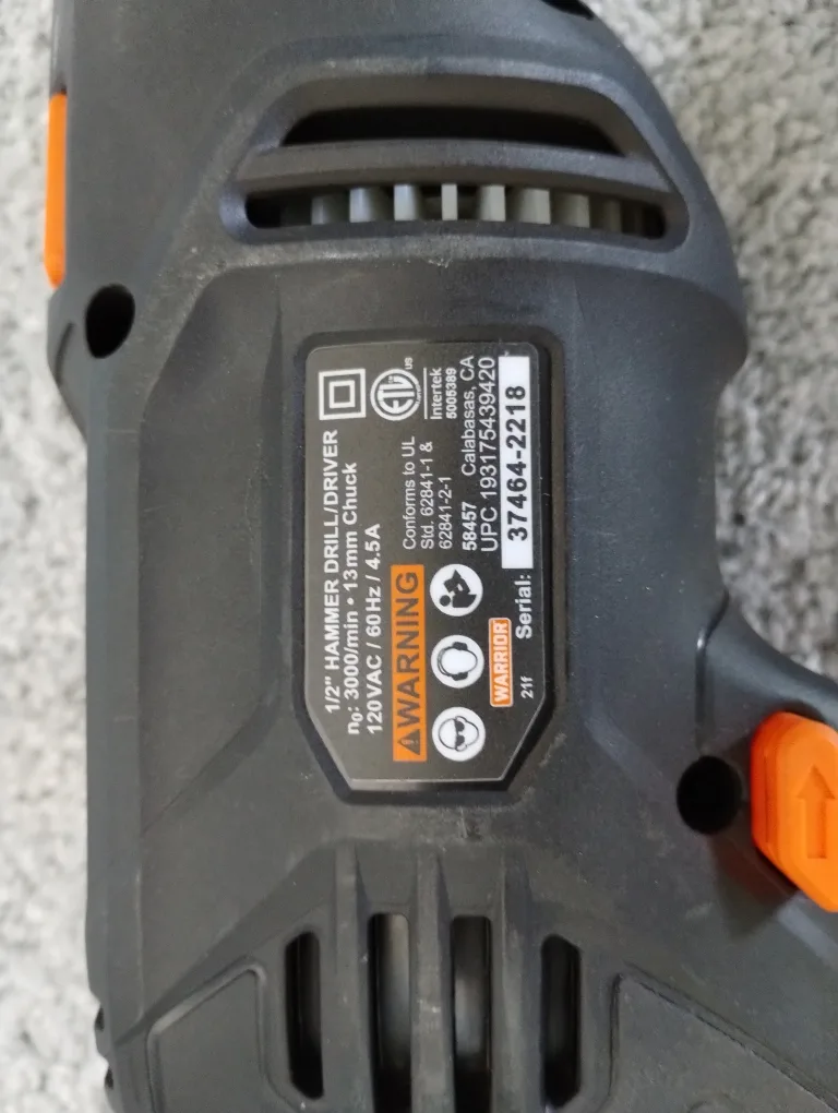 Warrior 1/2" Hammer Drill with Case image indicator(3)