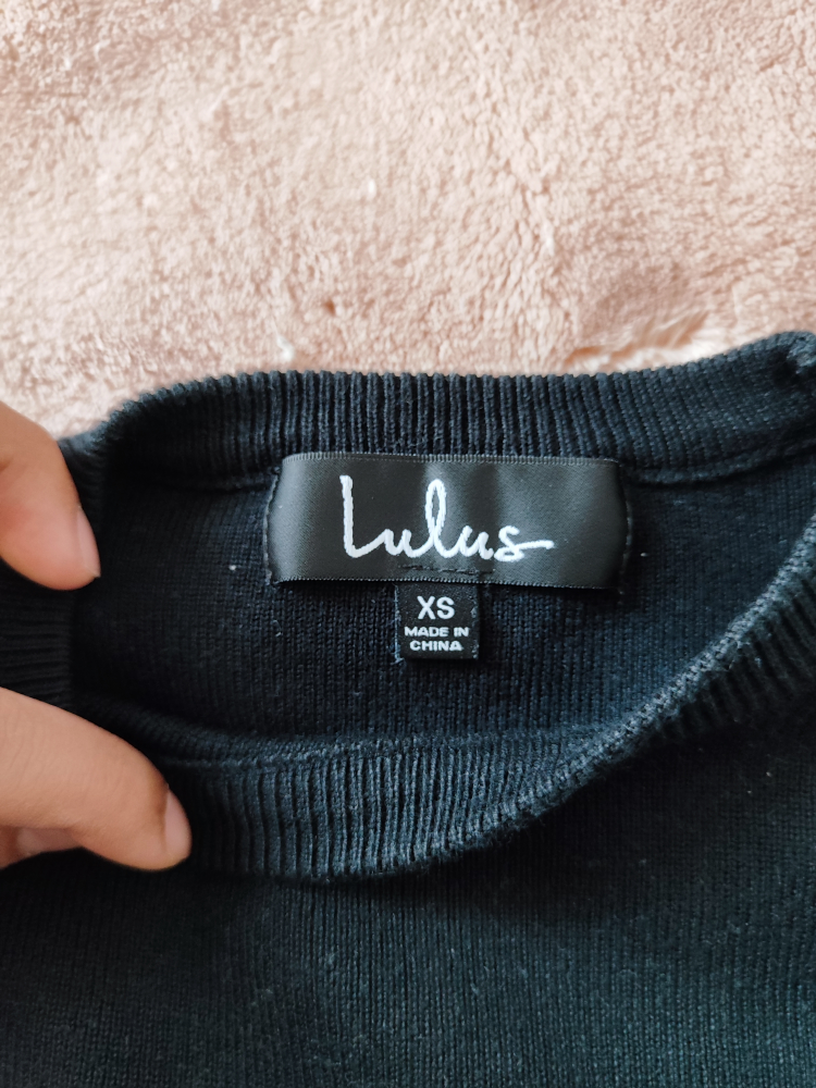 Lulus Black Bell Sleeve Sweater - photo 2