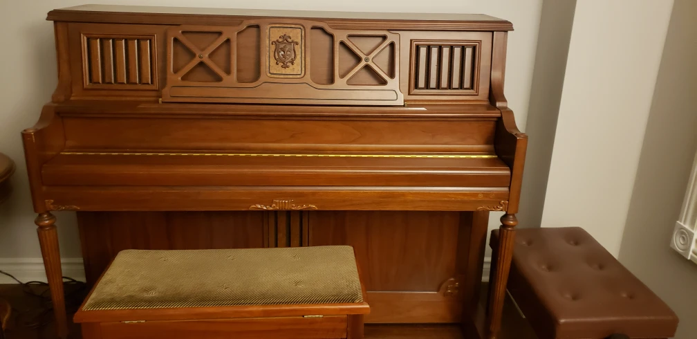 Vintage Upright Piano with two Bench - photo 2