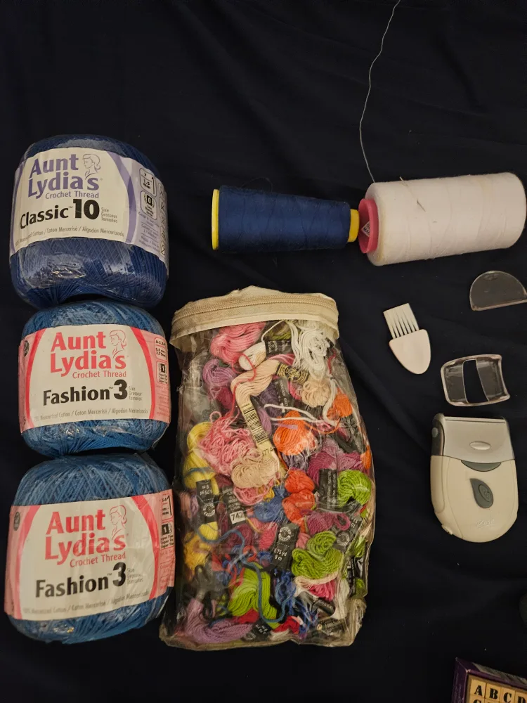 Craft Supplies Lot: Buttons, Yarn, Tools & More! image indicator(3)