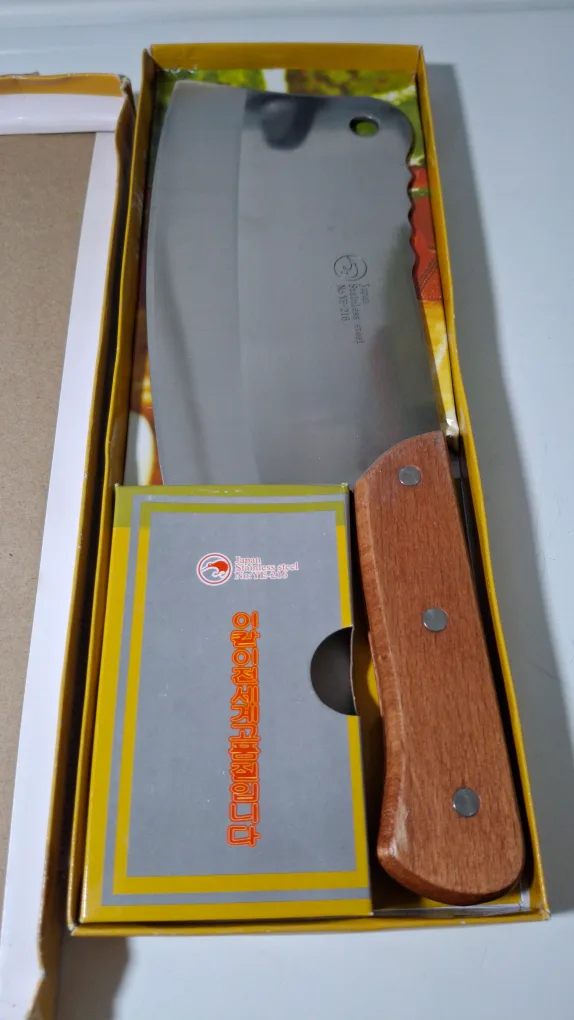 New! Stainless Steel Cleaver Knife image indicator(2)