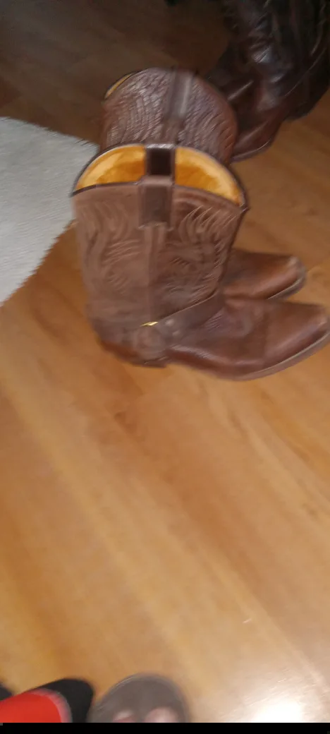Men's Brown Leather Cowboy Boots thumbnail
