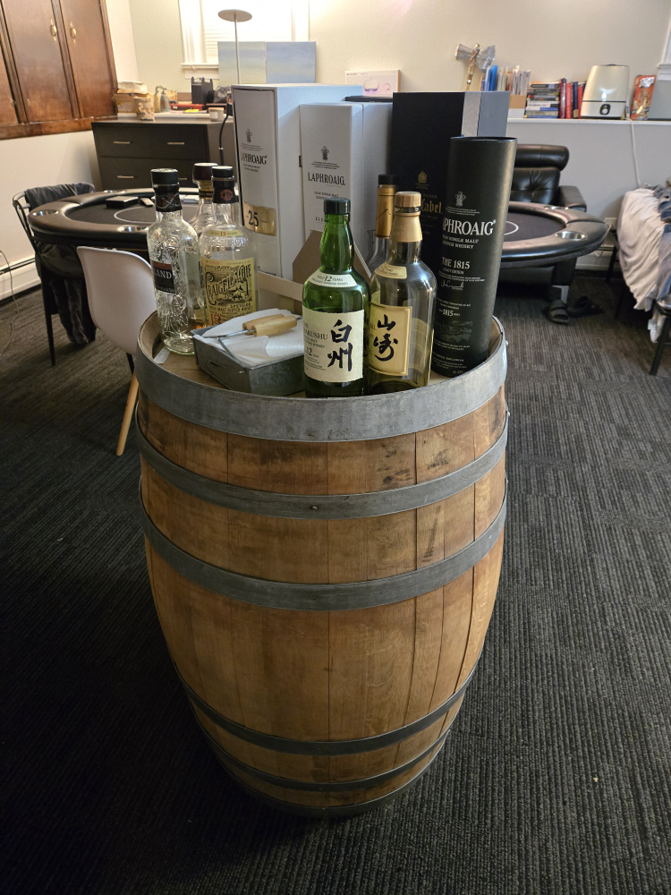 Wooden Barrel Table