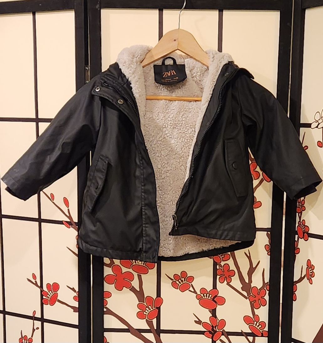ZARA FAUX FUR RUBBERIZED KIDS (2-3yo) WINTER JACKET