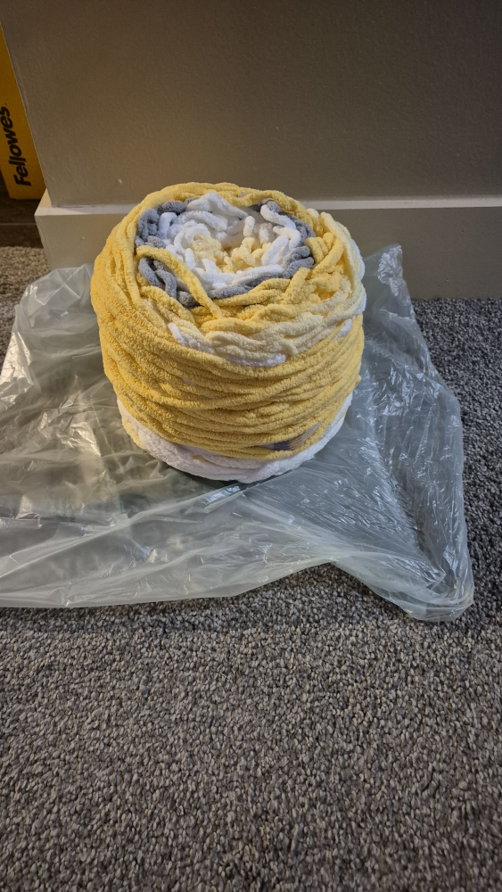 Giant Yarn Bundle - Yellow, White, Grey