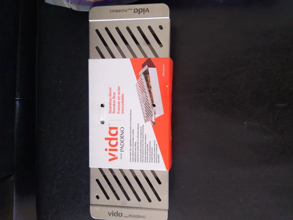 BBQ Bundle - SS Smoker box and Crown Royal  Whisky Barrel Chips image indicator(2)