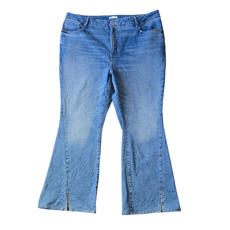 Good American Size 22 High-Waisted Flare Jeans