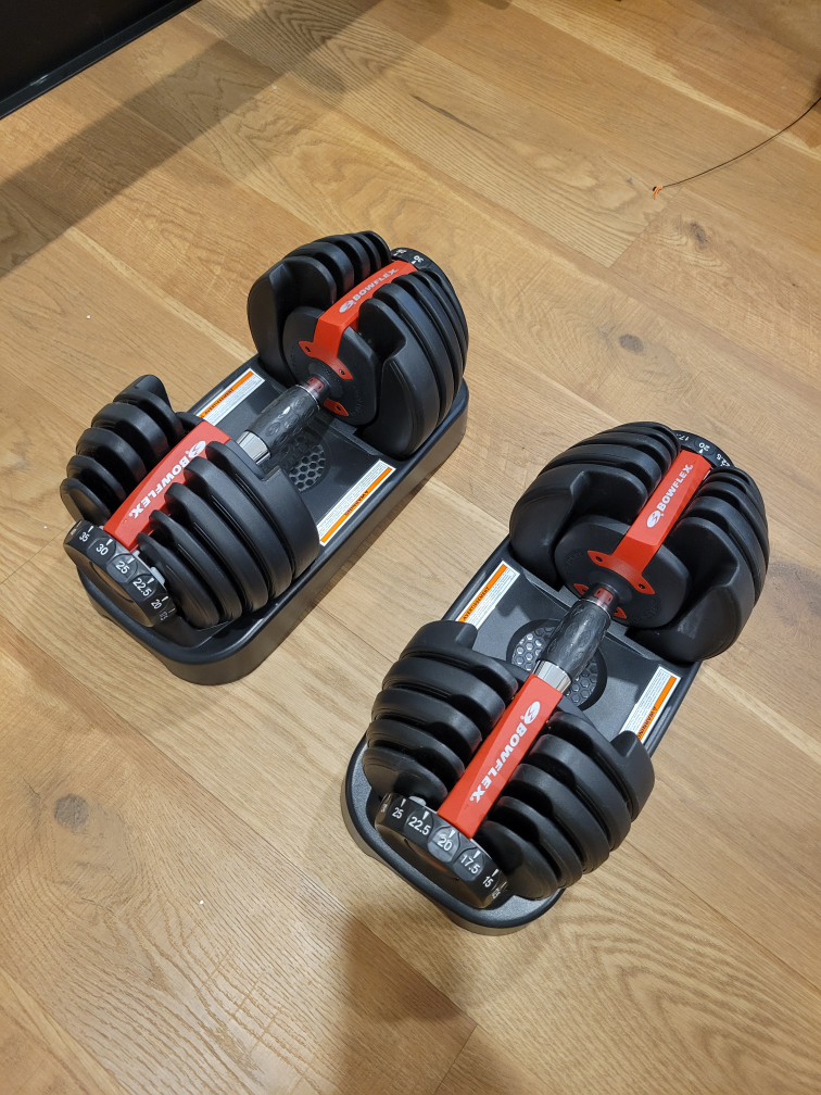 Bowflex SelectTech Adjustable Dumbbell Pair Excellent Condition - photo 4