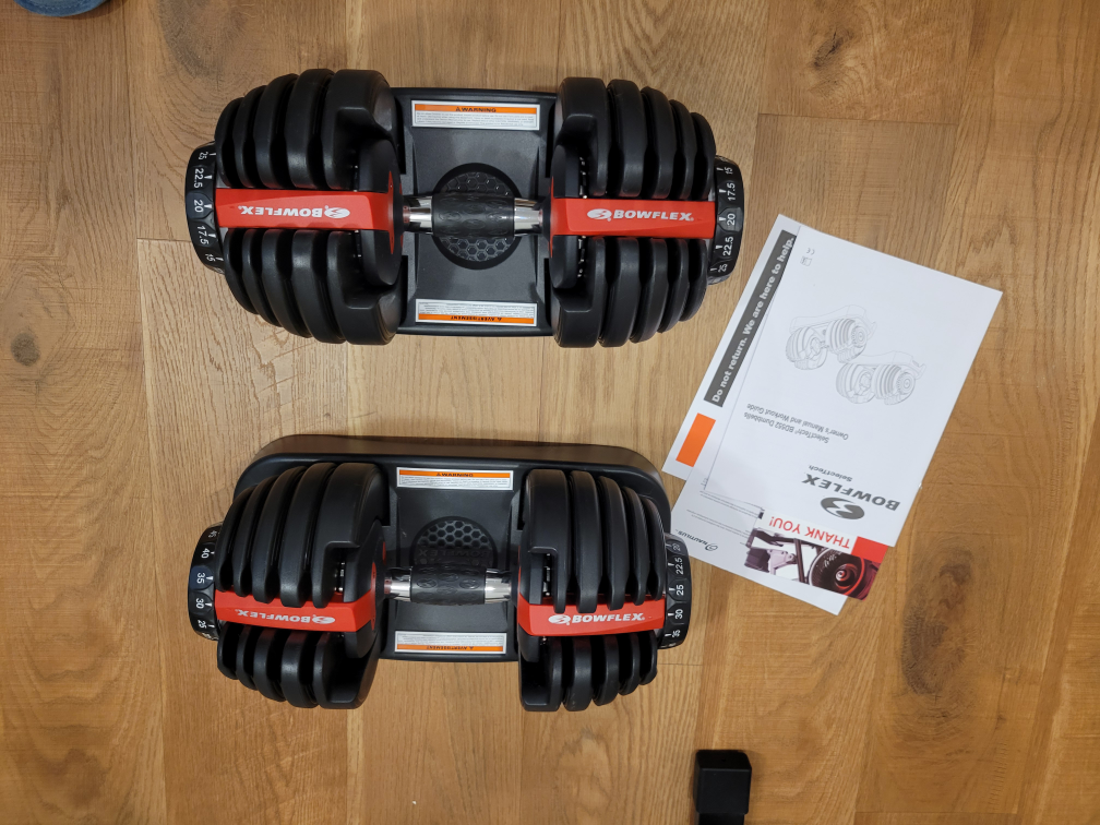 Bowflex SelectTech Adjustable Dumbbell Pair Excellent Condition - photo 5