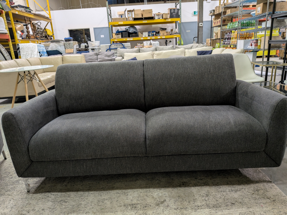 ELEGANT GREY 2 PEICE SOFA SET.FREE DELIVERY!!! - photo 4