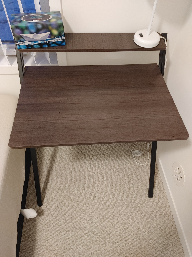 Small Computer Desk with Shelf - photo 2