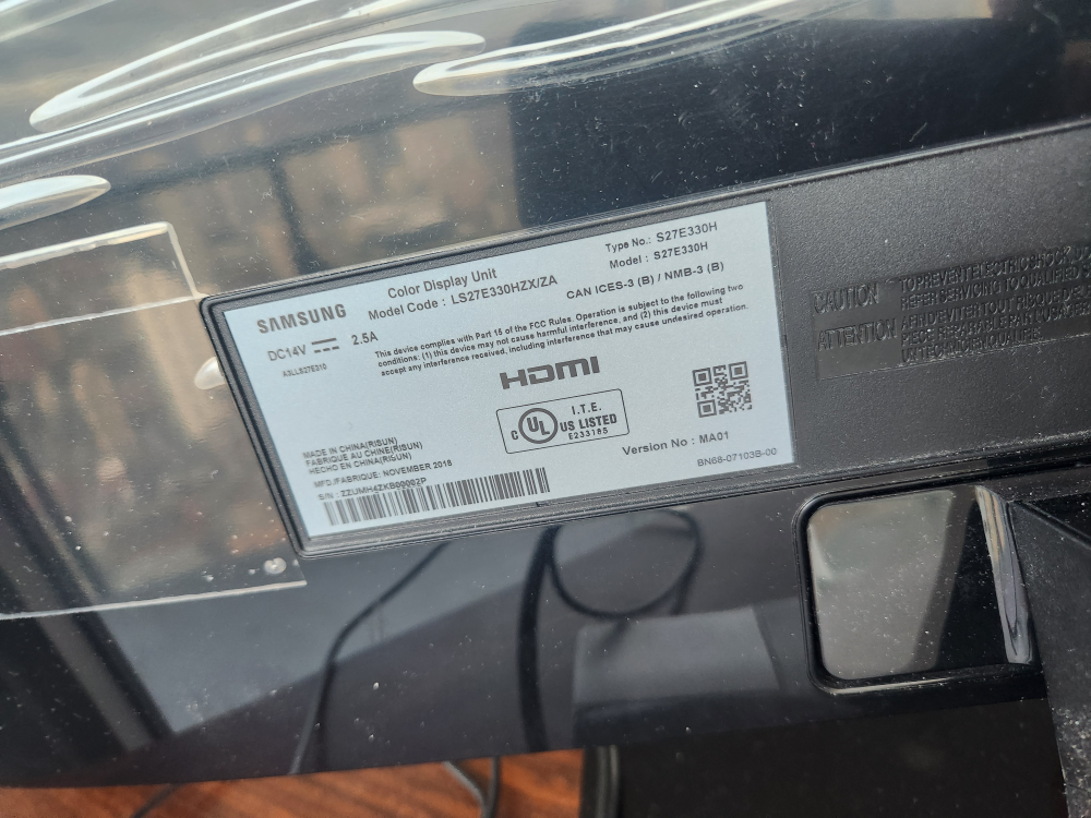 Samsung S27E330H 27" LED Monitor - photo 3