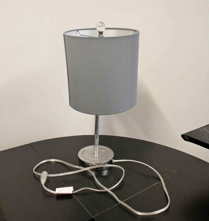 Grey Table Lamp