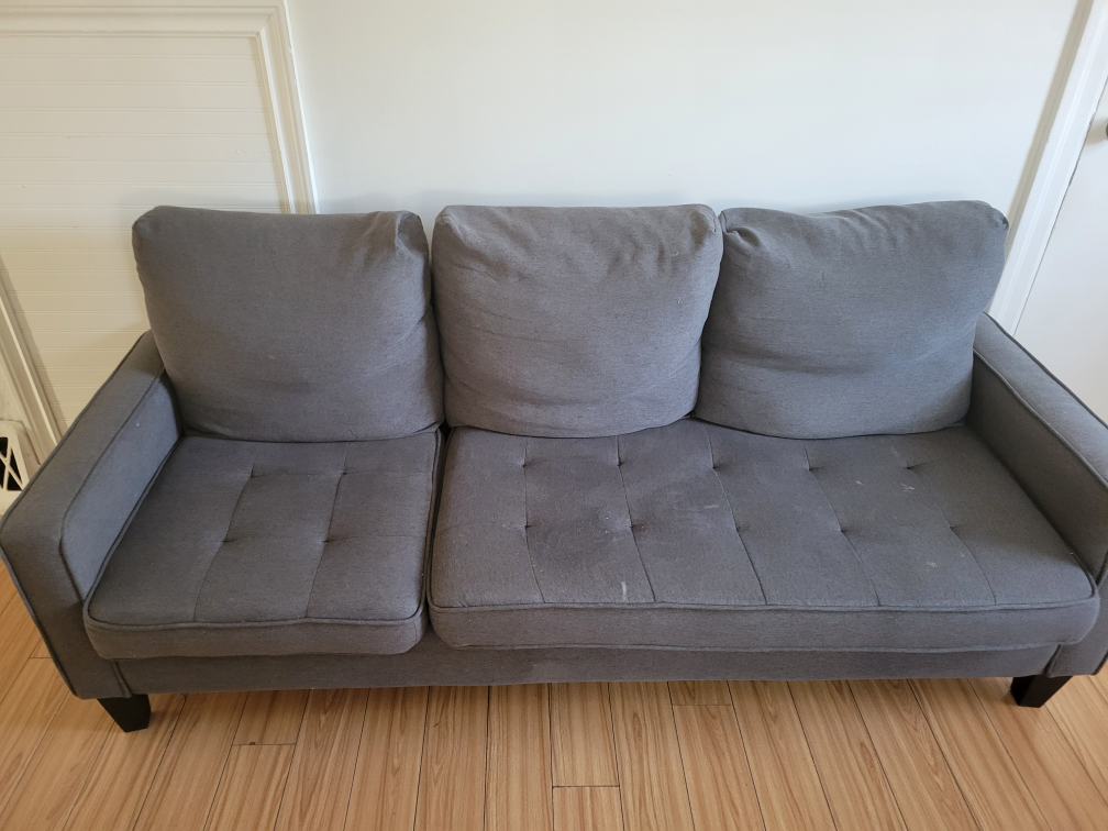 Grey Fabric Sofa - photo 2