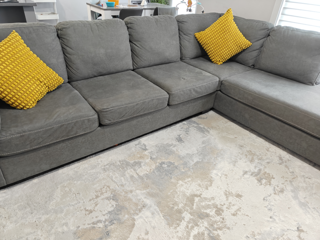 Grey L-Shaped Sectional Sofa - photo 4