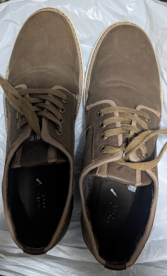 Men's Brown Leather-like Lace-up Shoes - photo 2