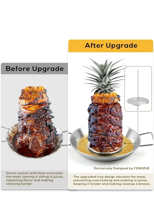 Stainless Steel Vertical Skewer Rotisserie Kit image indicator(2)