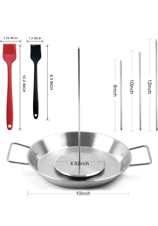 Stainless Steel Vertical Skewer Rotisserie Kit image indicator(3)