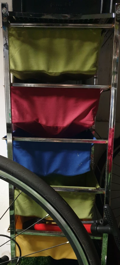 Metal Storage Rack with Fabric Baskets - photo 2