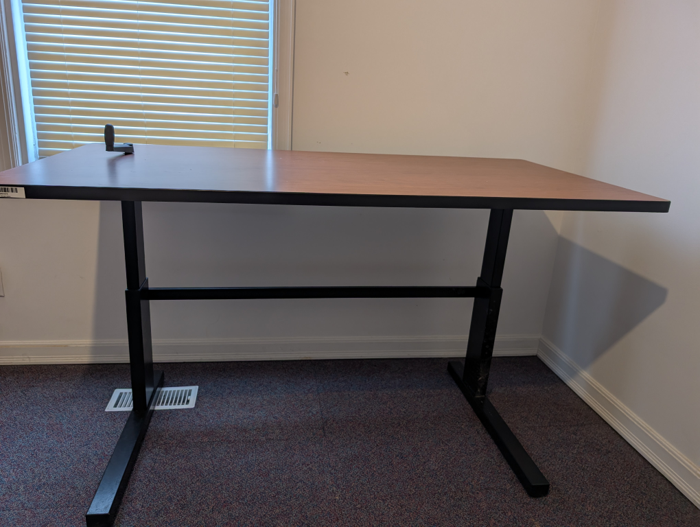 Manual Height-Adjustable Table, 60" by 30", Free delivery - photo 4