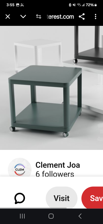 IKEA 2- Side Table with Wheels - photo 3