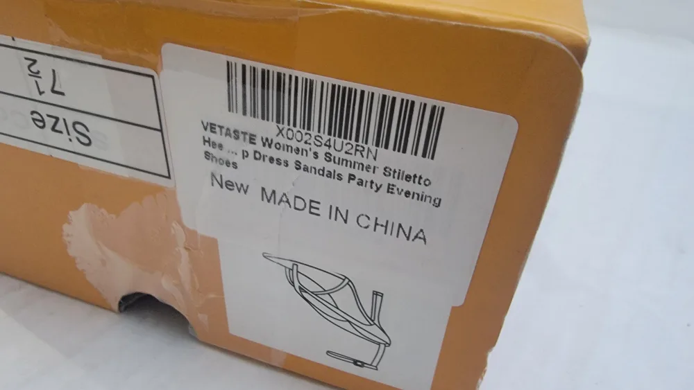 VETASTE Women's Stiletto Heel Ankle Strap Sandals, Size 7.5 image indicator(6)