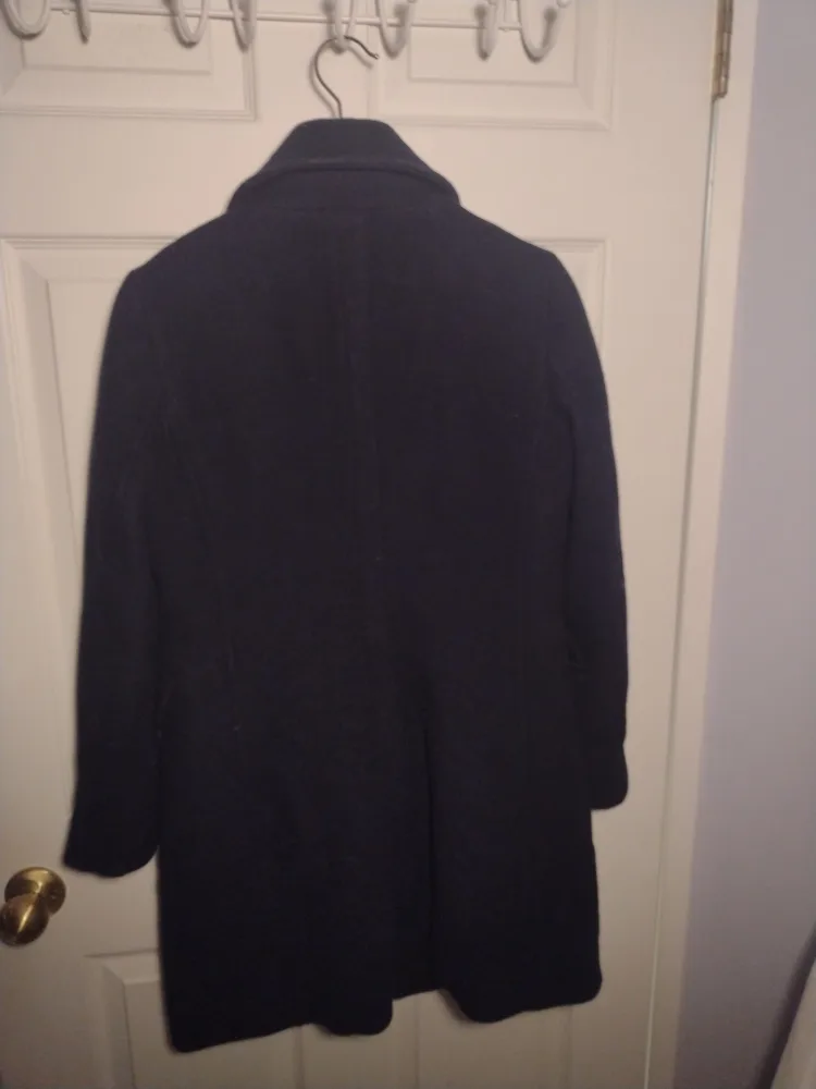 Club Monaco Wool coat zipper type small Black image indicator(3)