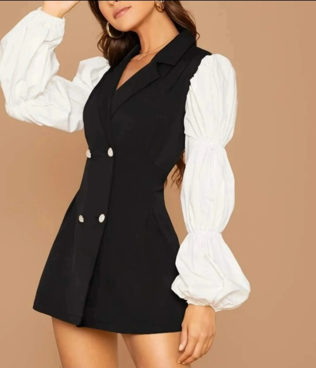 Blazer Dress with lantern sleeves (brand new) image indicator(2)
