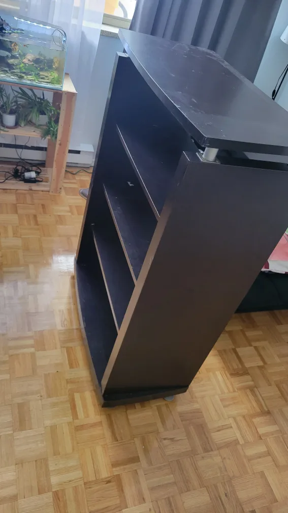 Dark Brown Wooden Storage Unit with Shelves image indicator(3)