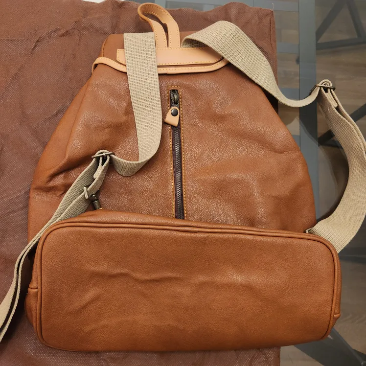 Faux Leather Backpack image indicator(2)