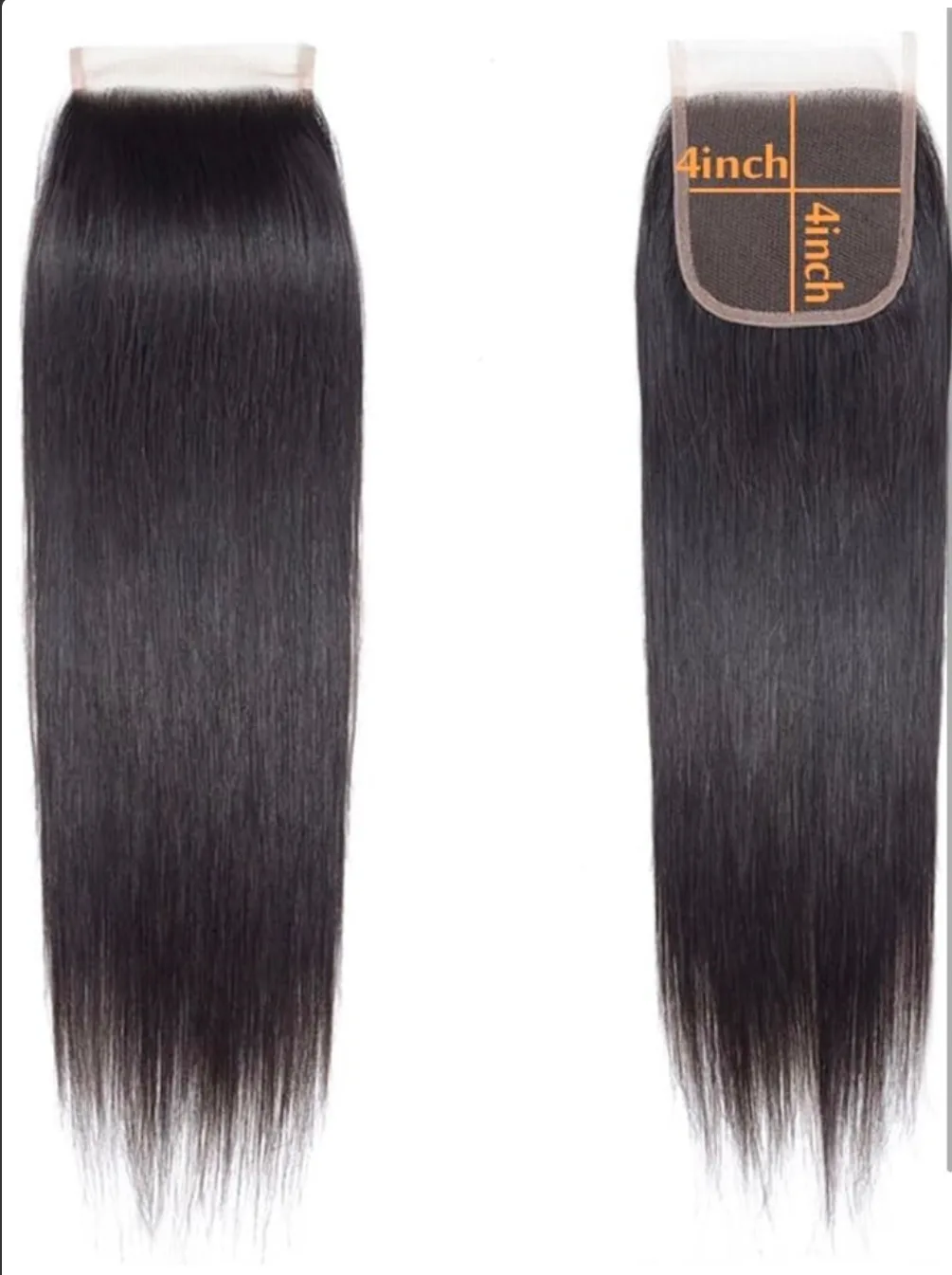Human Hair Straight 4 x 4 14” Closure image indicator(2)