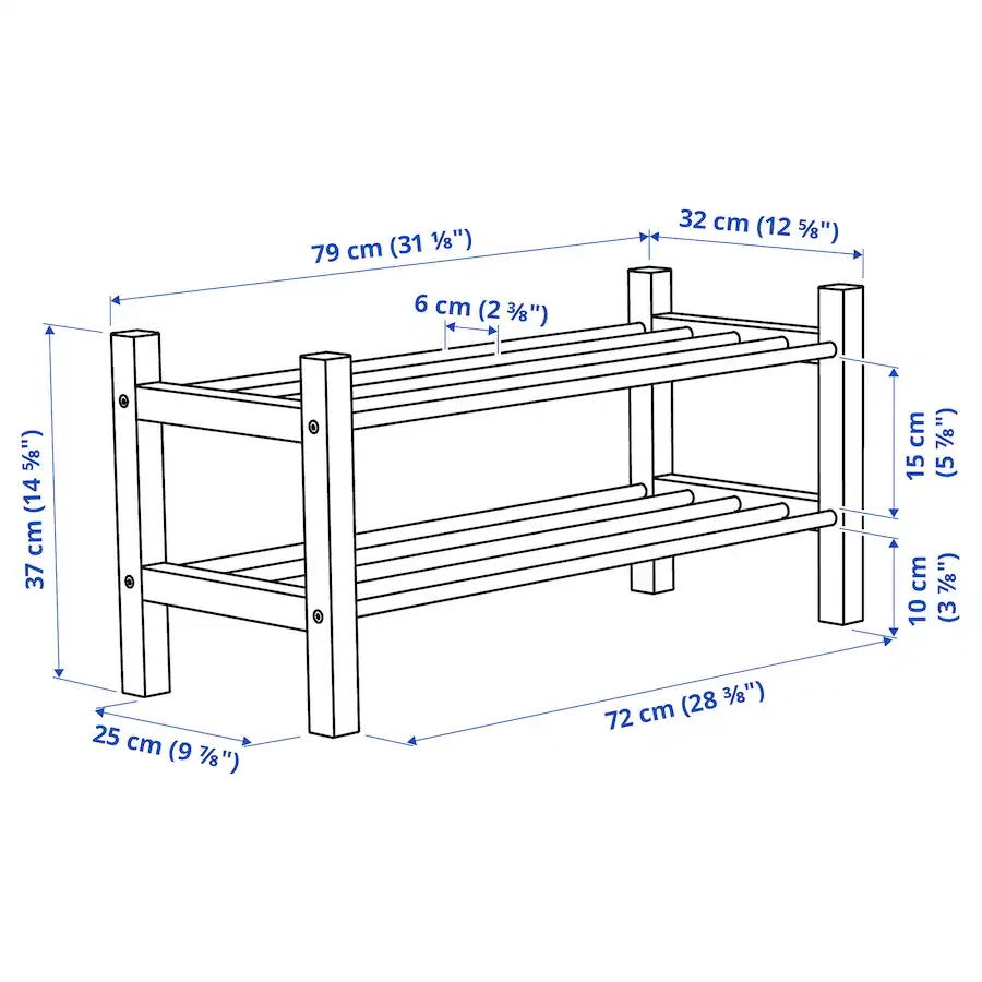 IKEA  301.526.38  Trones Shoe Rack - White - photo 4