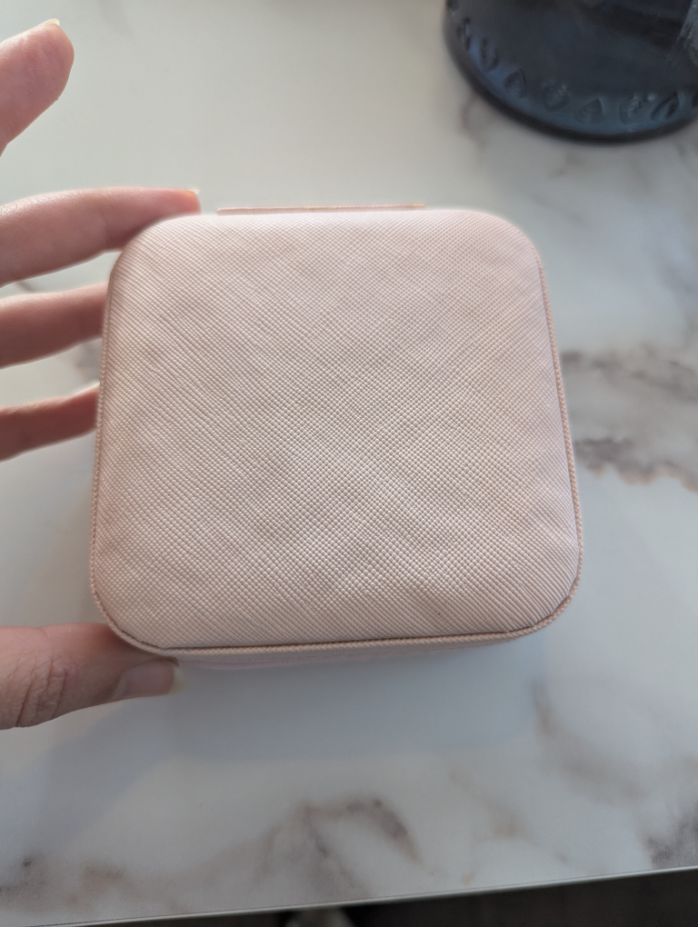 Pink Faux Leather Jewellery Travel Case - photo 2