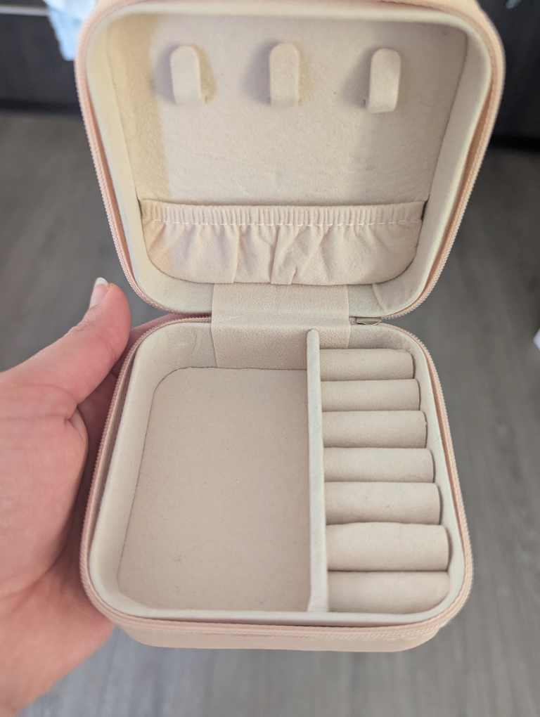 Pink Faux Leather Jewellery Travel Case - photo 3