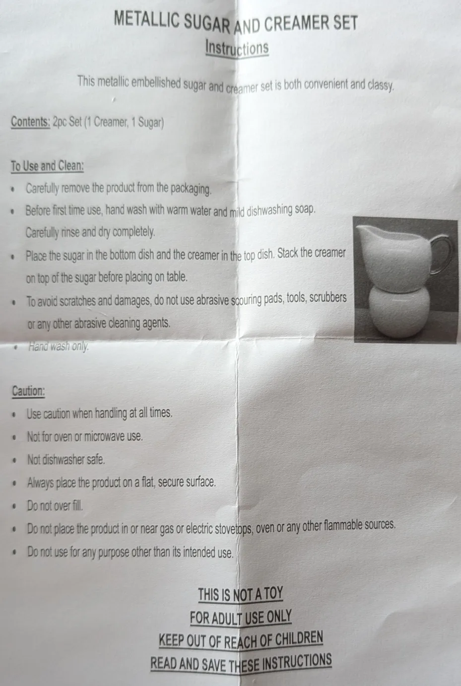 Metallic Sugar and Creamer Set image indicator(2)