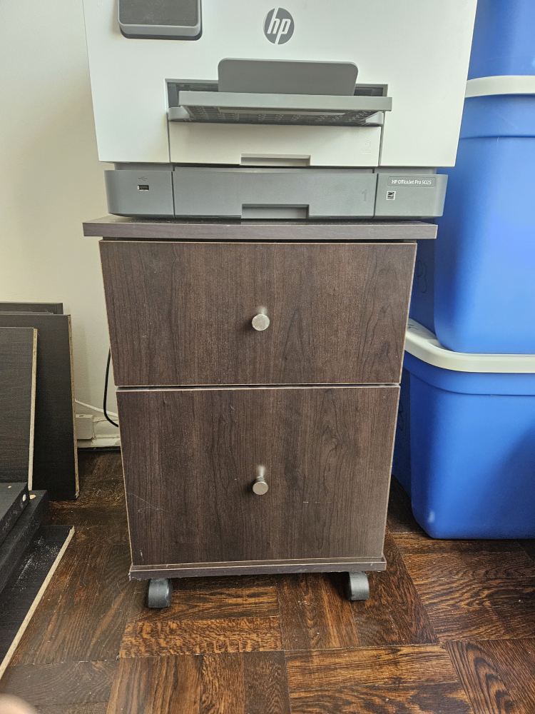 Two-Drawer Mobile Printer Stand